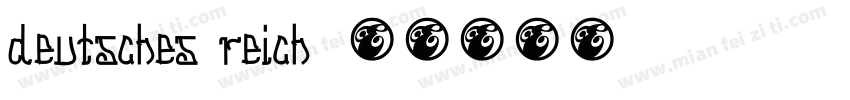 Deutsches Reich字体转换